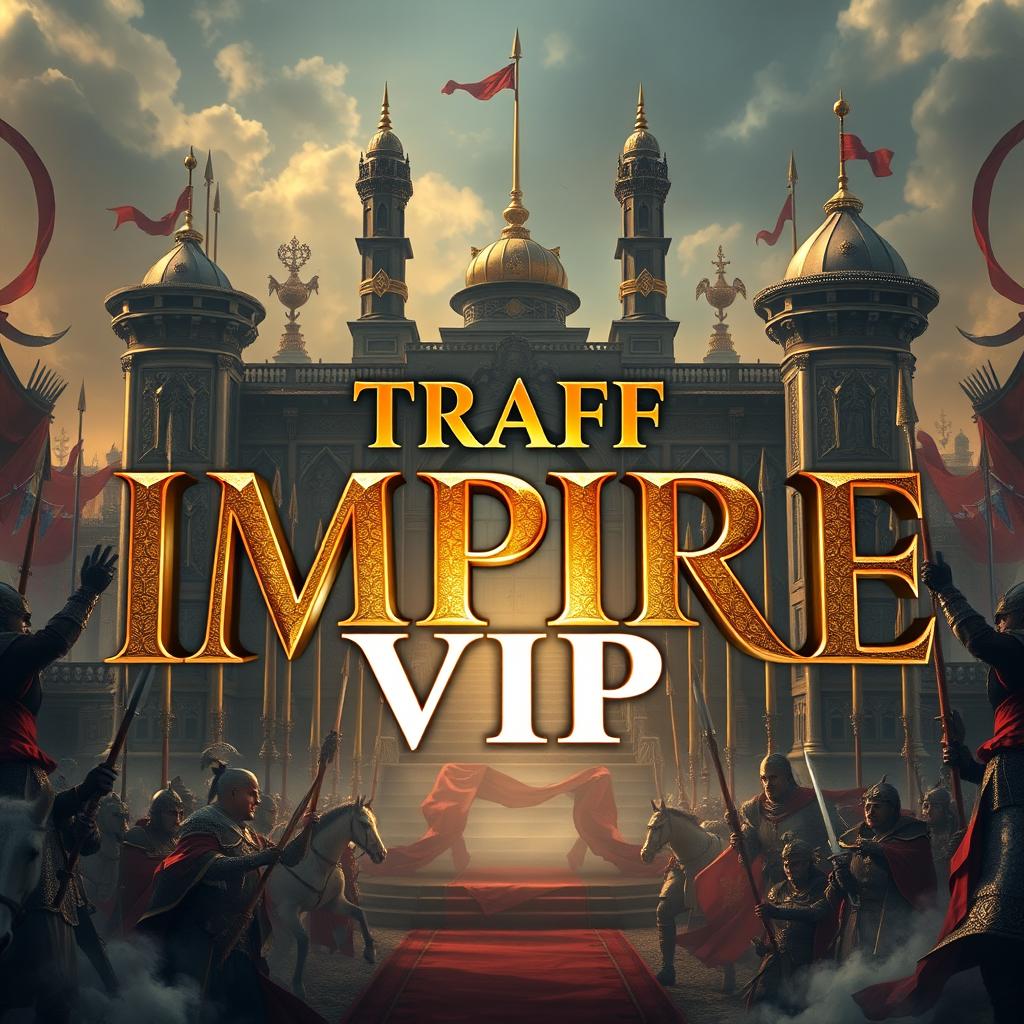 An impressive 4K image where the text 'TRAFF IMPIRE VIP' is prominently showcased in the center