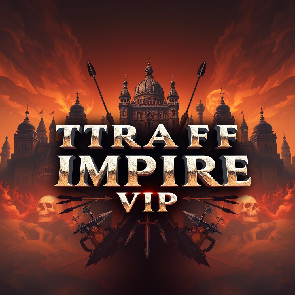 An impressive 4K artwork featuring the phrase 'TRAFF IMPIRE VIP' prominently displayed at the center
