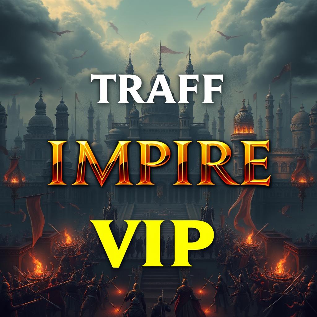 A stunning 4K image featuring the phrase 'TRAFF IMPIRE VIP' in the center