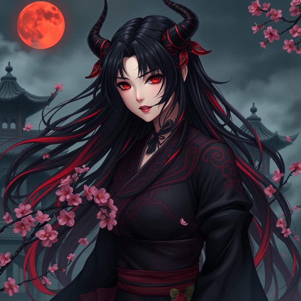 In ancient China, a stunning anime girl portrayed as "possessed by a demon
