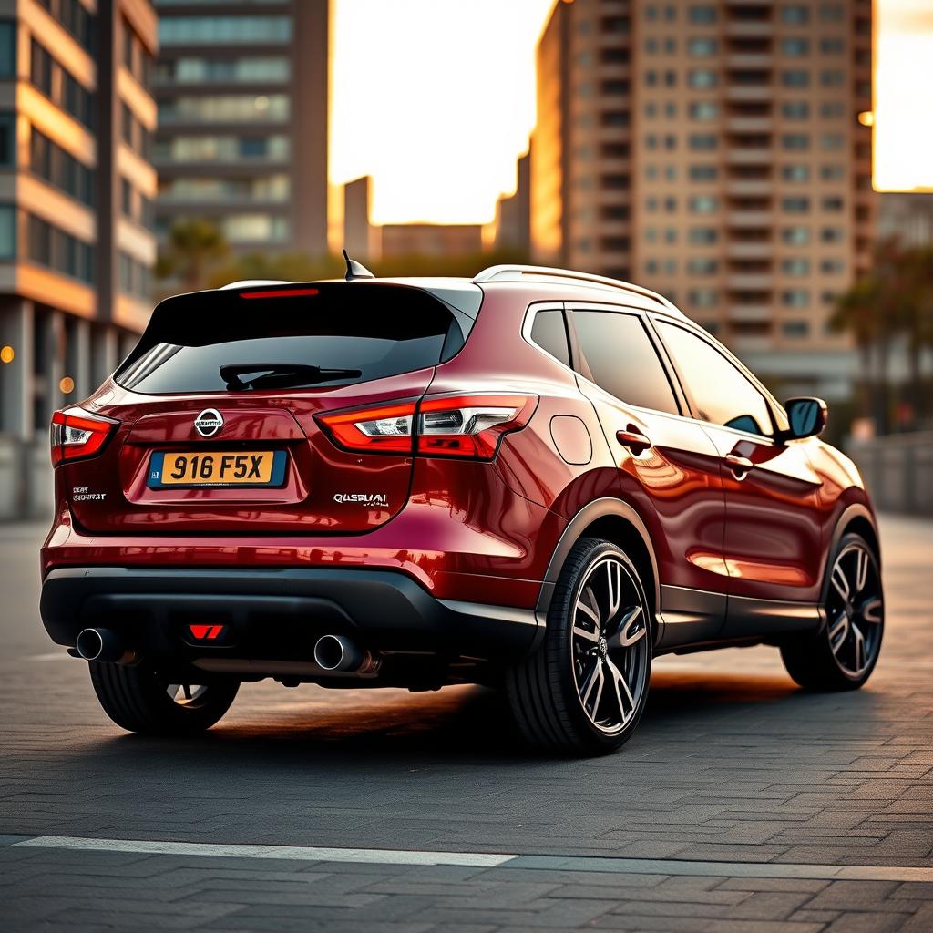 A stunning Nissan Qashqai J11 featuring a unique quad exhaust setup that highlights its performance and sporty character