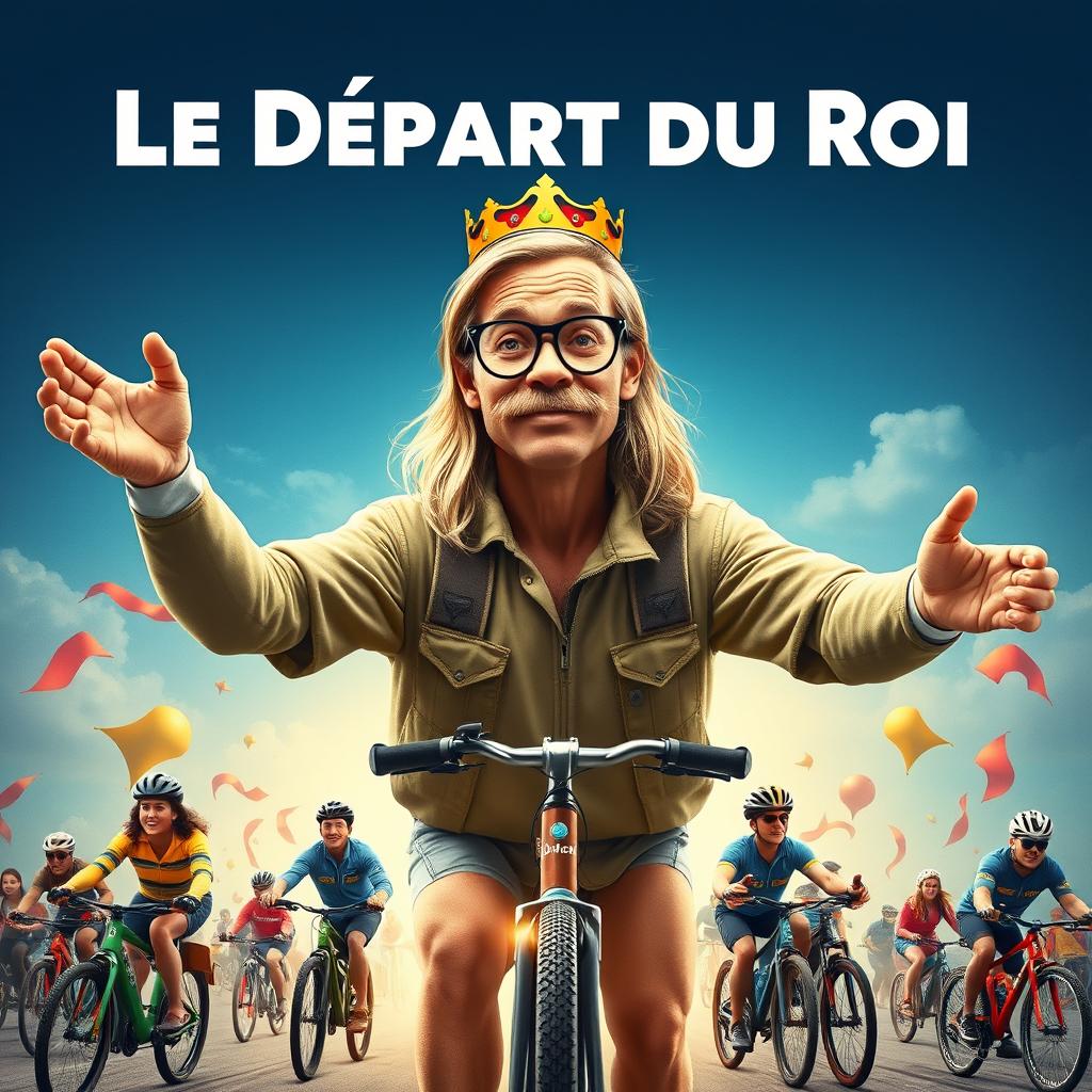 A blockbuster movie poster titled 'Le Départ du Roi'
