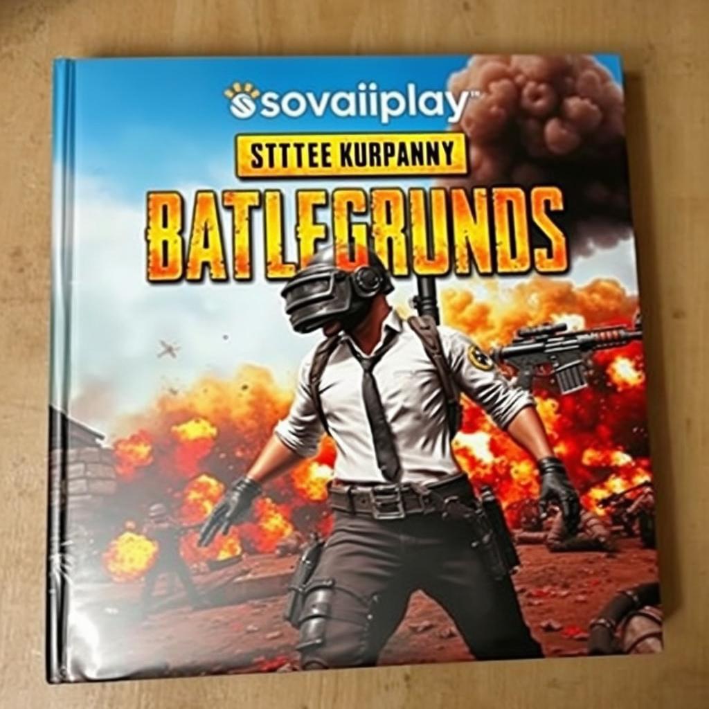 Cover art for the game PUBG, featuring a highly detailed and realistic battlefield scene