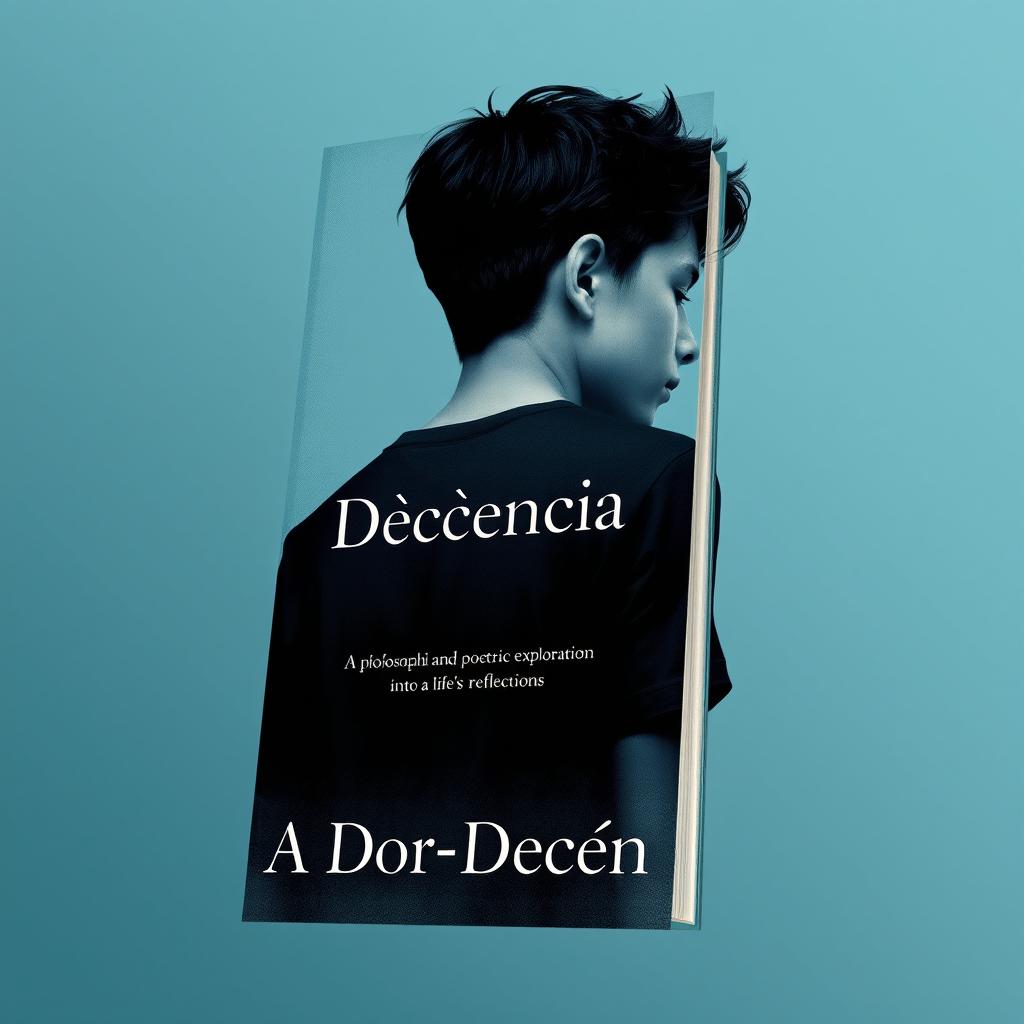 A book cover for 'A Dor-Decência', a philosophical and poetic exploration of life's reflections