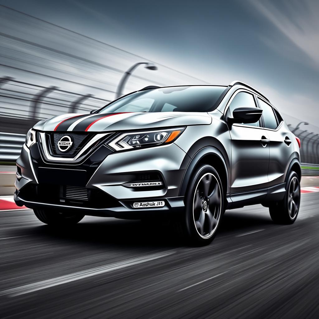 A stunning view of a Nissan Qashqai J11 Race Edition, showcasing its sporty and aggressive styling