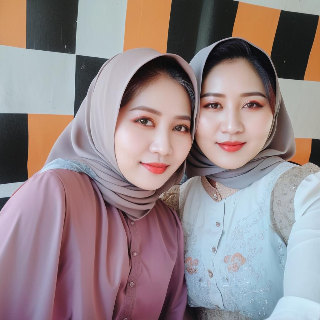 Mereka adalah penyanyi dan gitaris, cewek sebelah kiri memainkan gitar dan cewek sebelah kanan bernyanyu