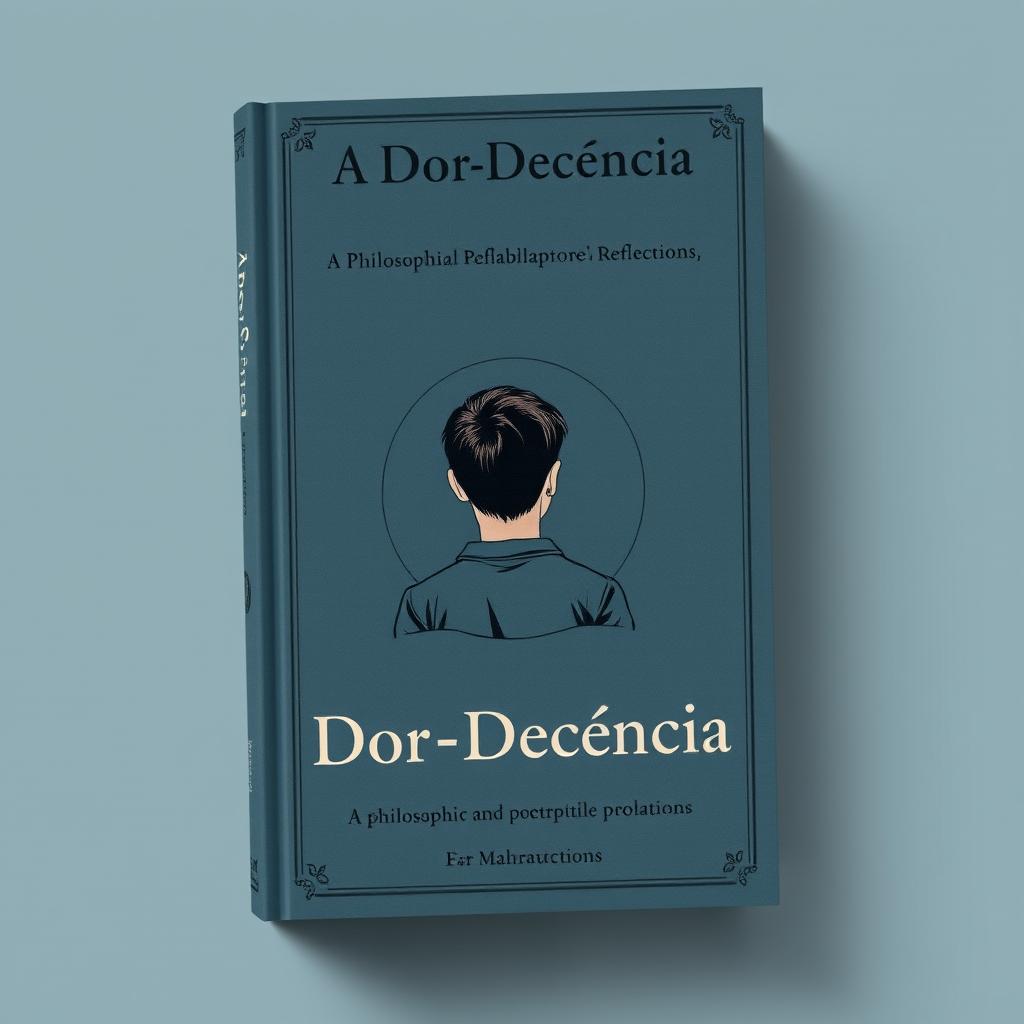 A book cover for "A Dor-Decência," a philosophical and poetic exploration of life's reflections