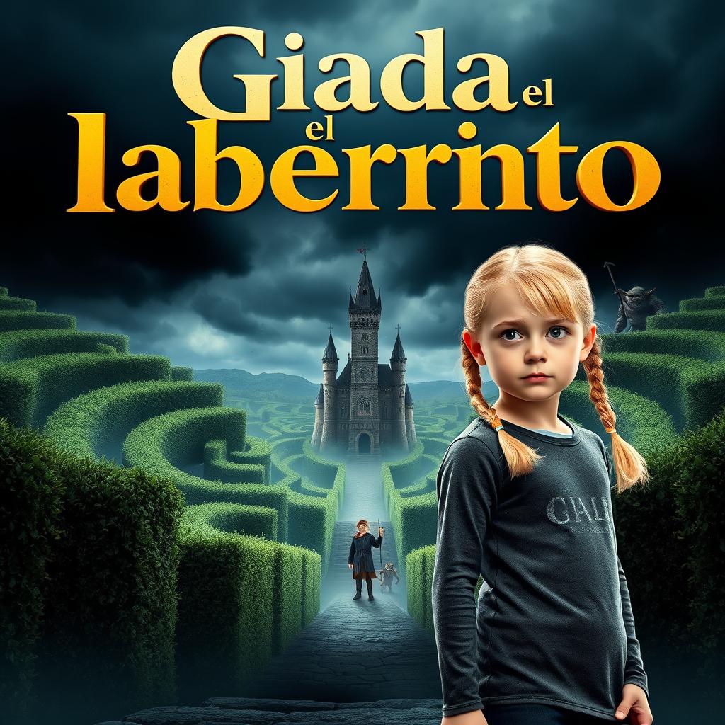 A cinematic movie poster for a film titled 'Giada y el laberinto'