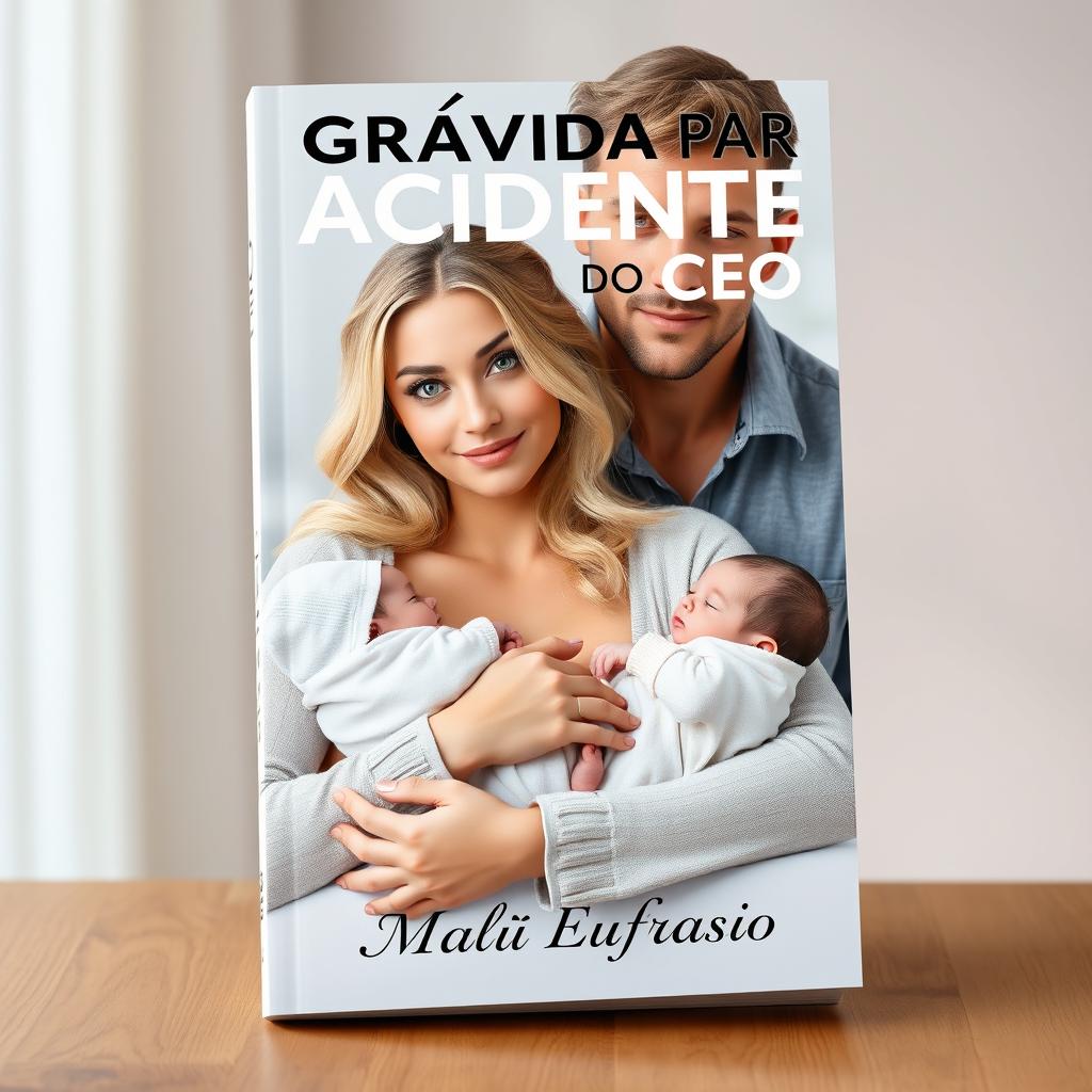 A captivating book cover featuring the title 'Grávida por Acidente do CEO' prominently displayed