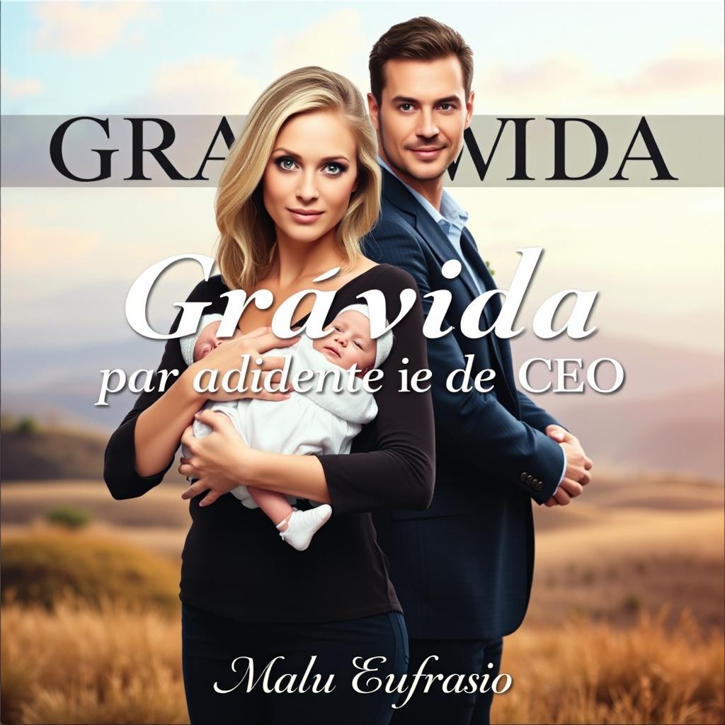 An album cover featuring the title 'Grávida por acidente do CEO' with a captivating design