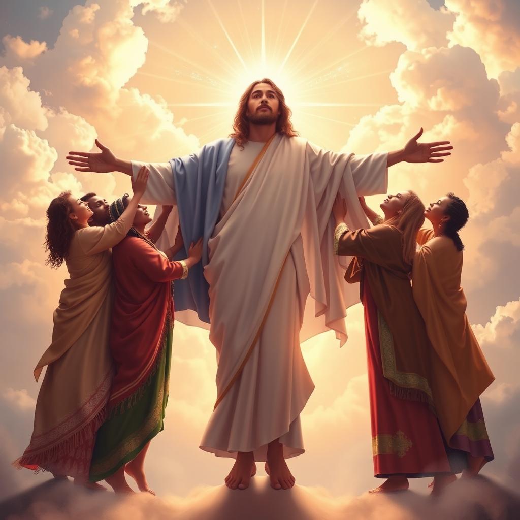 An artistic representation of the Church as the body of Christ, symbolizing unity and diversity