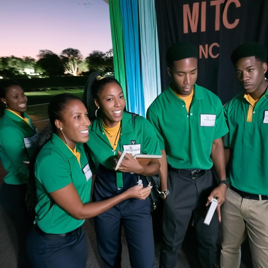 Black students at a professional seminar