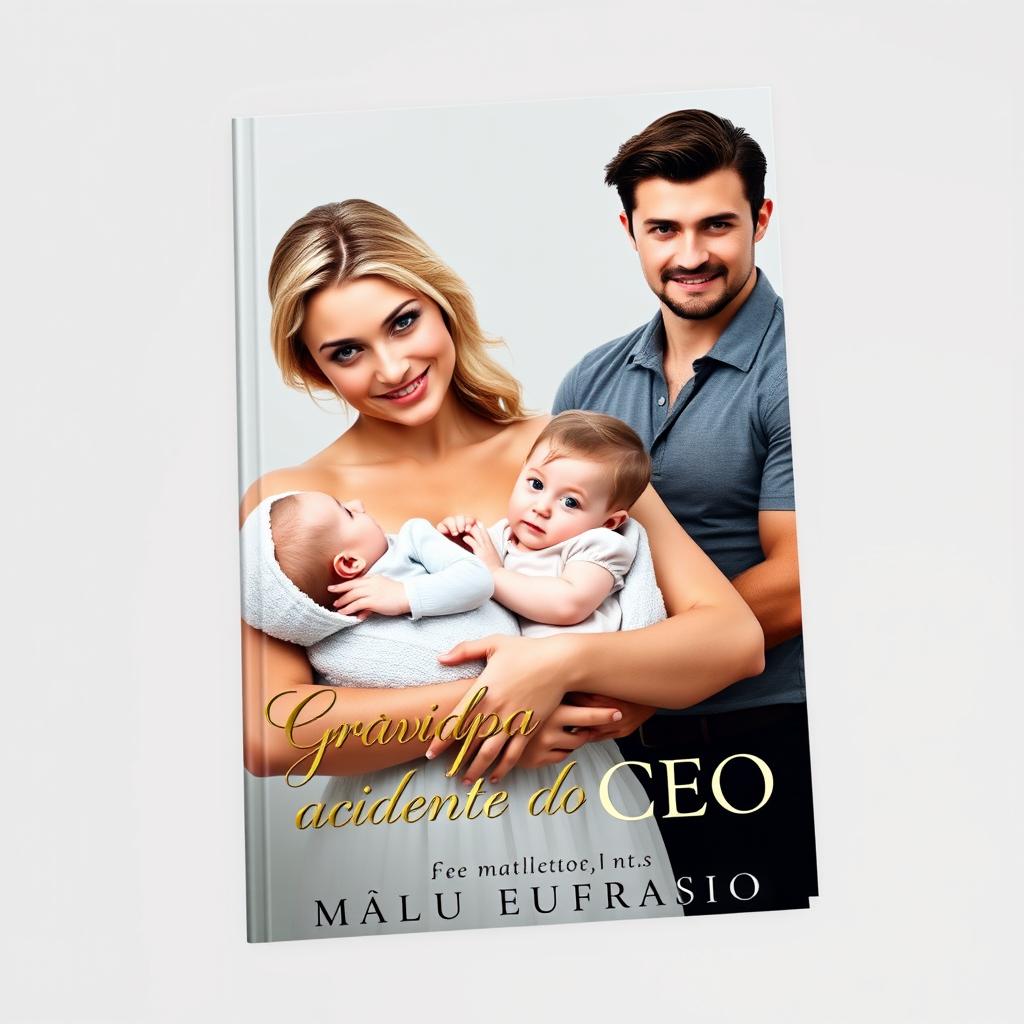 A captivating book cover featuring the artistic name "Grávida por Acidente do CEO"