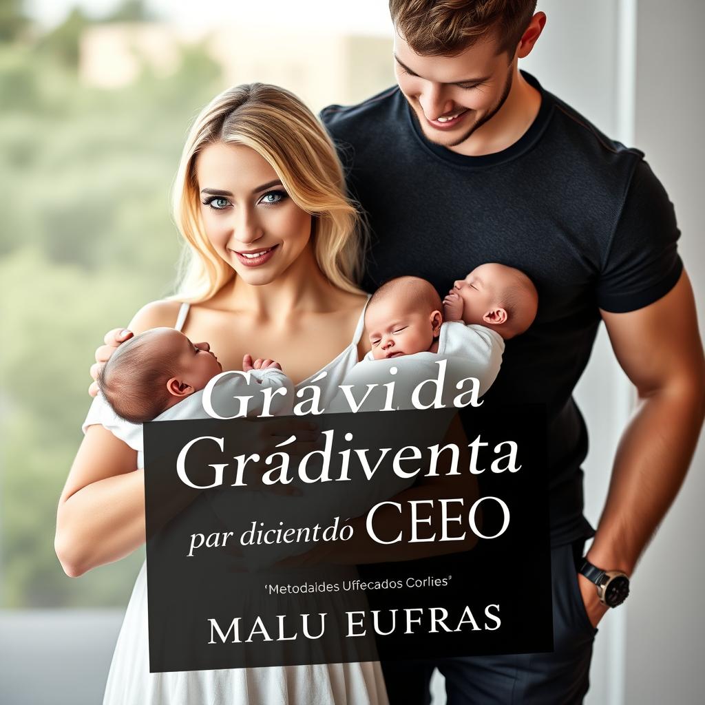 A captivating book cover titled 'Grávida por Acidente do CEO'