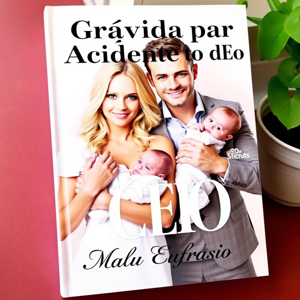 A stunning book cover featuring the title 'Grávida por Acidente do CEO' prominently displayed