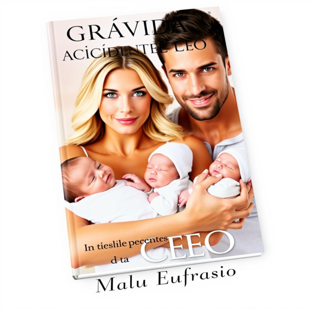A captivating book cover featuring the title 'Grávida por Acidente do CEO'