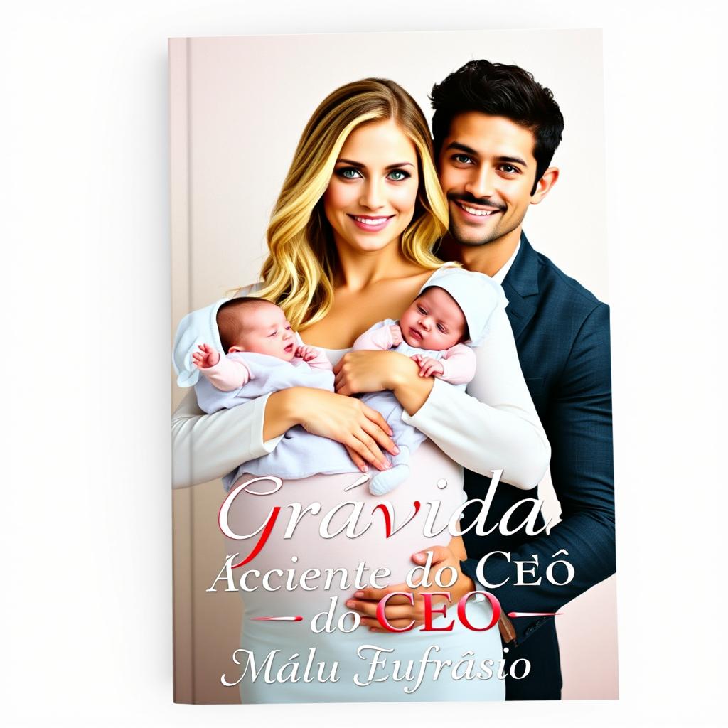 A captivating book cover featuring the title 'Grávida por Acidente do CEO'