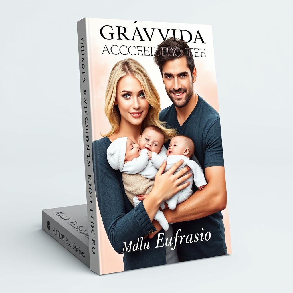 A captivating book cover featuring the title 'GRÁVIDA POR ACIDENTE DO CEO' prominently displayed