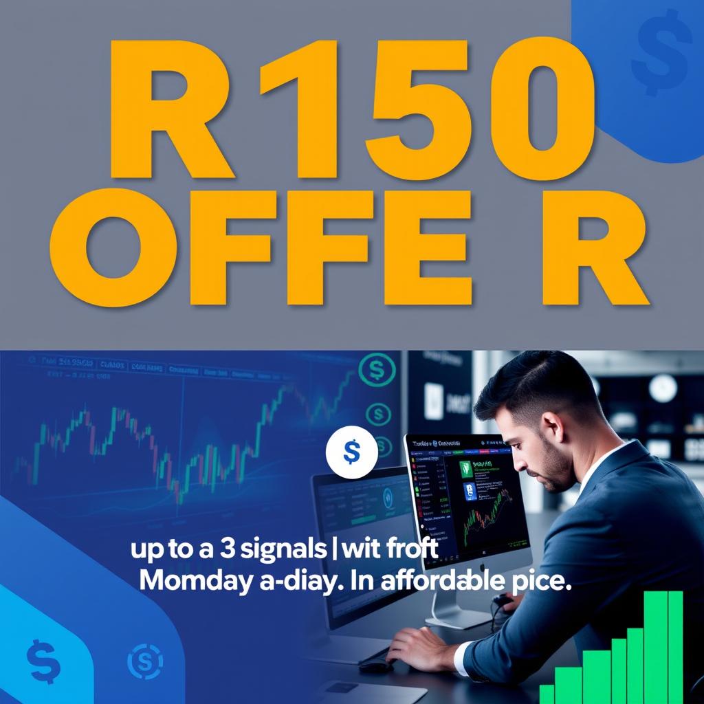 A promotional banner for a trading signal service