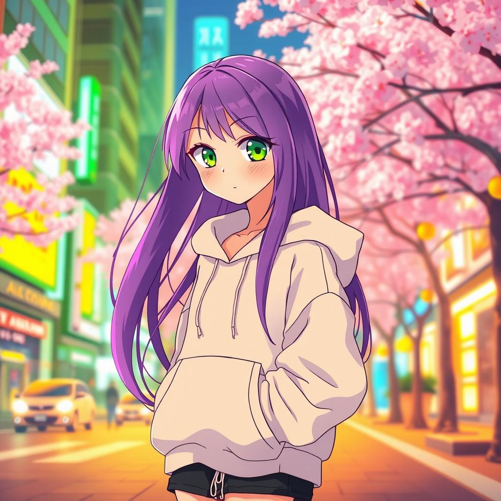 An Instagram trend-inspired anime style photo, featuring a vibrant and colorful aesthetic