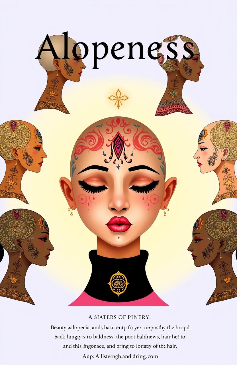 A collection of poems about alopecia and baldness, exploring themes of self-acceptance, beauty in baldness, and the emotional journey of losing hair