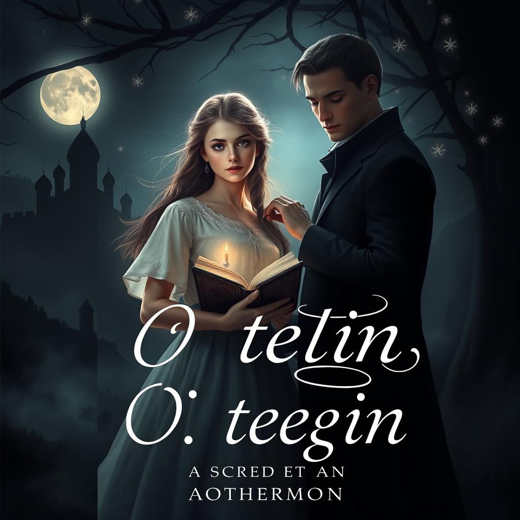 A dark fantasy book cover design titled 'В тени' by Othermon