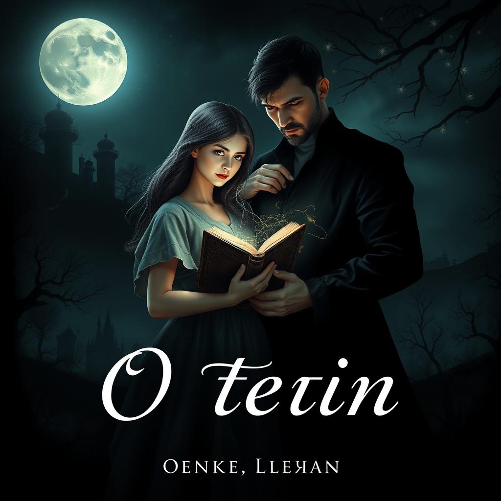 A dark fantasy book cover design titled 'В тени' by Othermon