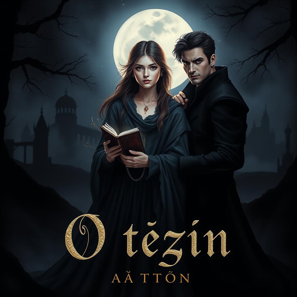 A dark fantasy book cover design titled 'В тени' by Othermon