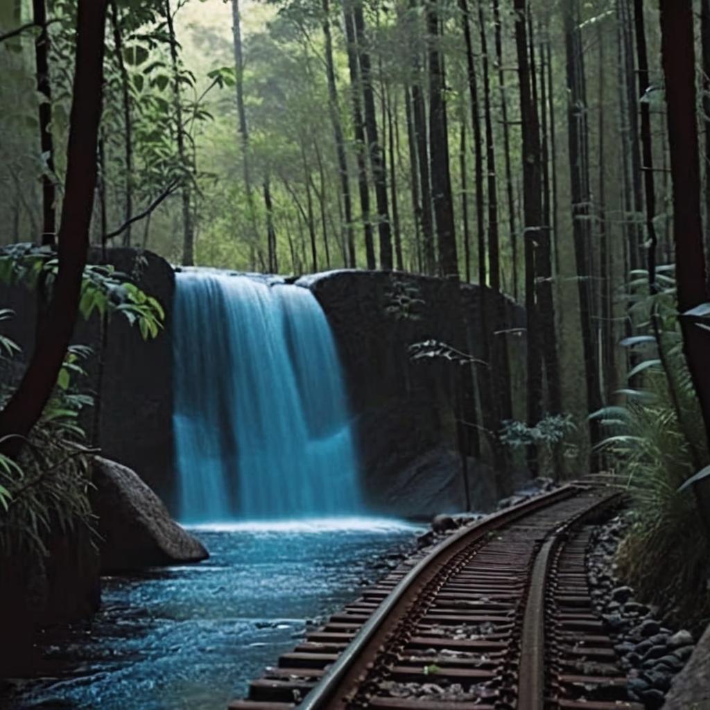 El sendero de las balaustradas azules