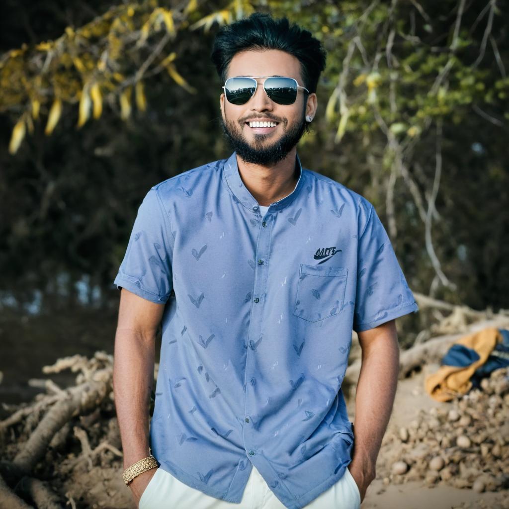 Adventure Awaits: Smiling Man Outdoors