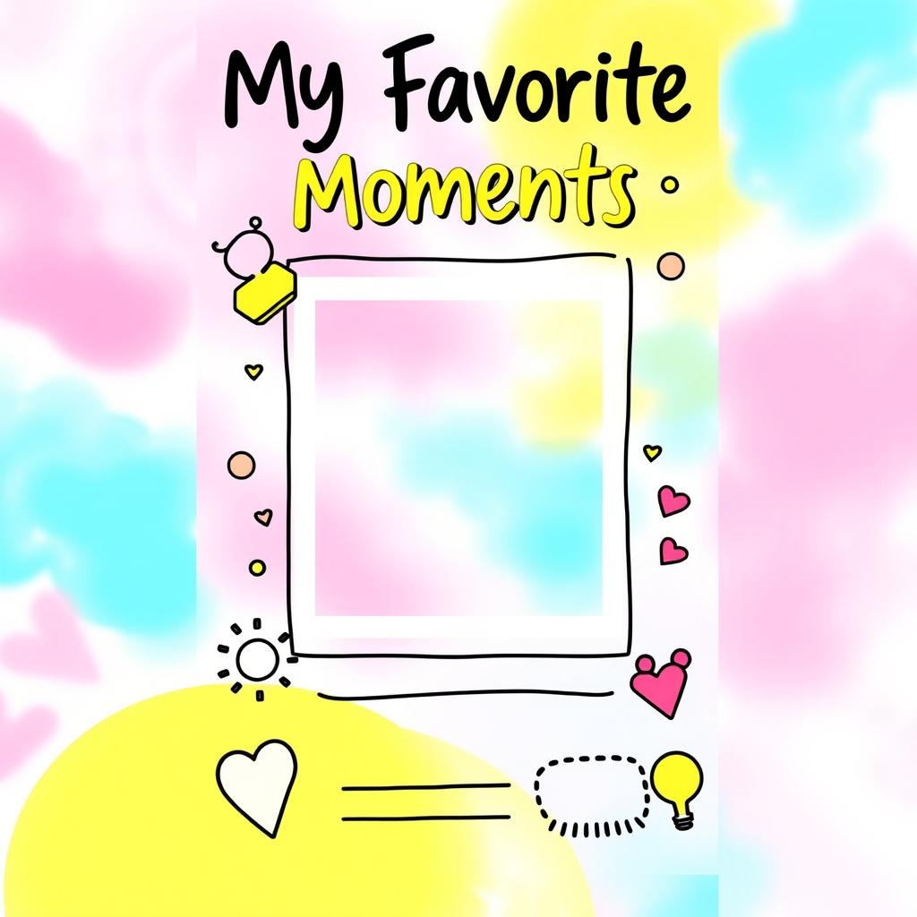A vibrant and eye-catching Instagram story template designed for sharing moments and memories