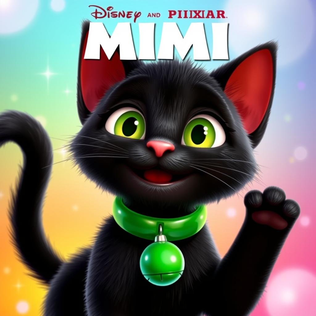 A vibrant movie poster for a Disney and Pixar film titled 'MIMI'