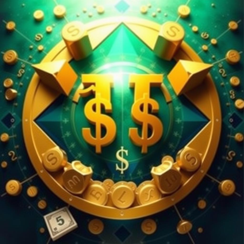A visual representation of money and numbers, focusing on the concept of the Millionaire's Numerical Code
