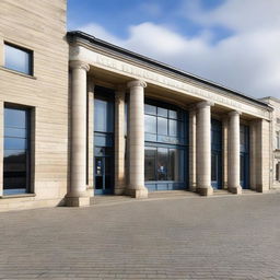 A detailed image of the Kyle Centre in Portlaoise, a notable building in town.