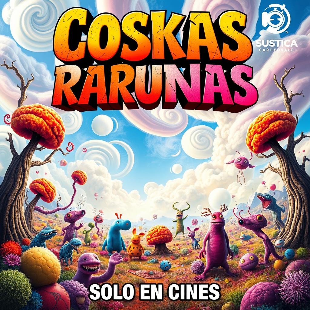 An eye-catching movie poster for a film titled 'Coskas Rarunas