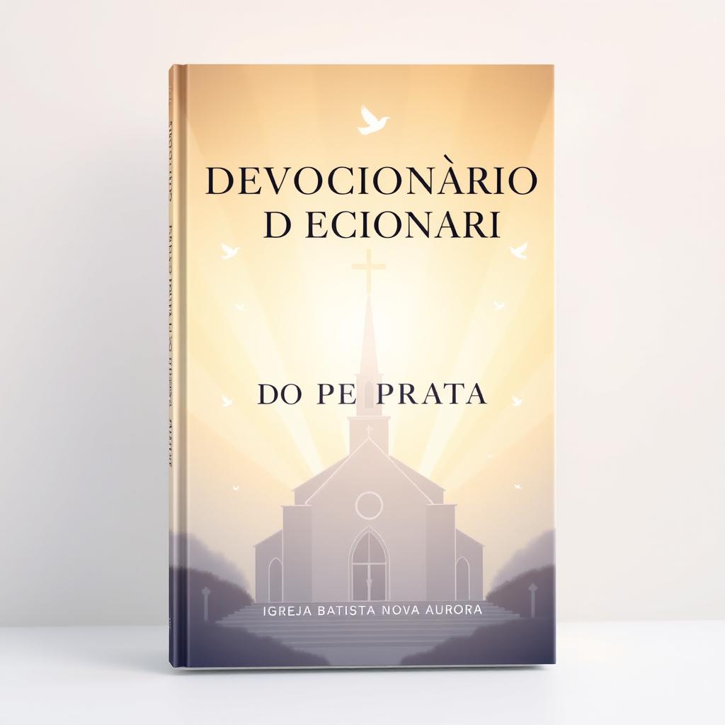 A beautifully designed book cover for the 'DEVOCIONÁRIO DO JUBILEU DE PRATA' featuring elegant typography for the title
