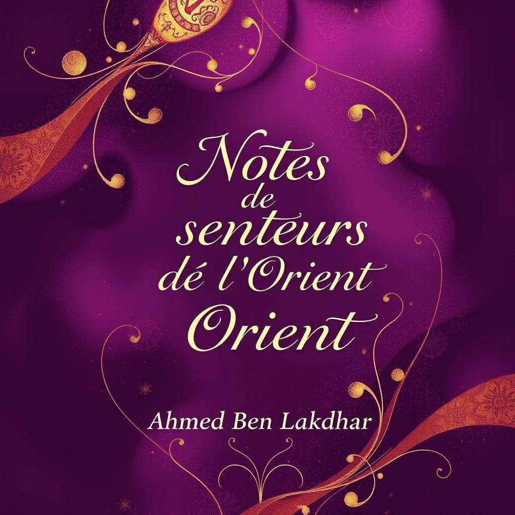 An enchanting eBook cover design for 'Notes de senteurs de l'Orient' by Ahmed Ben Lakhdhar