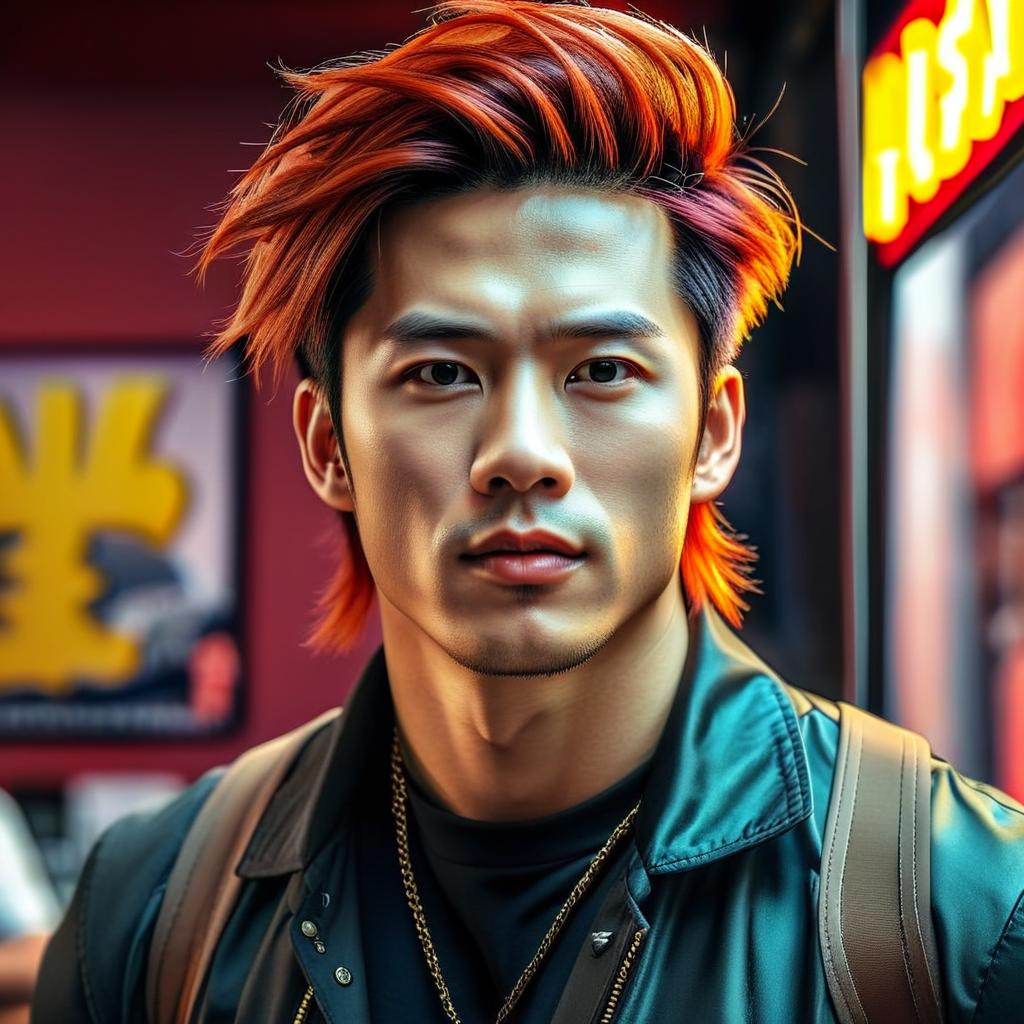 Make him asian