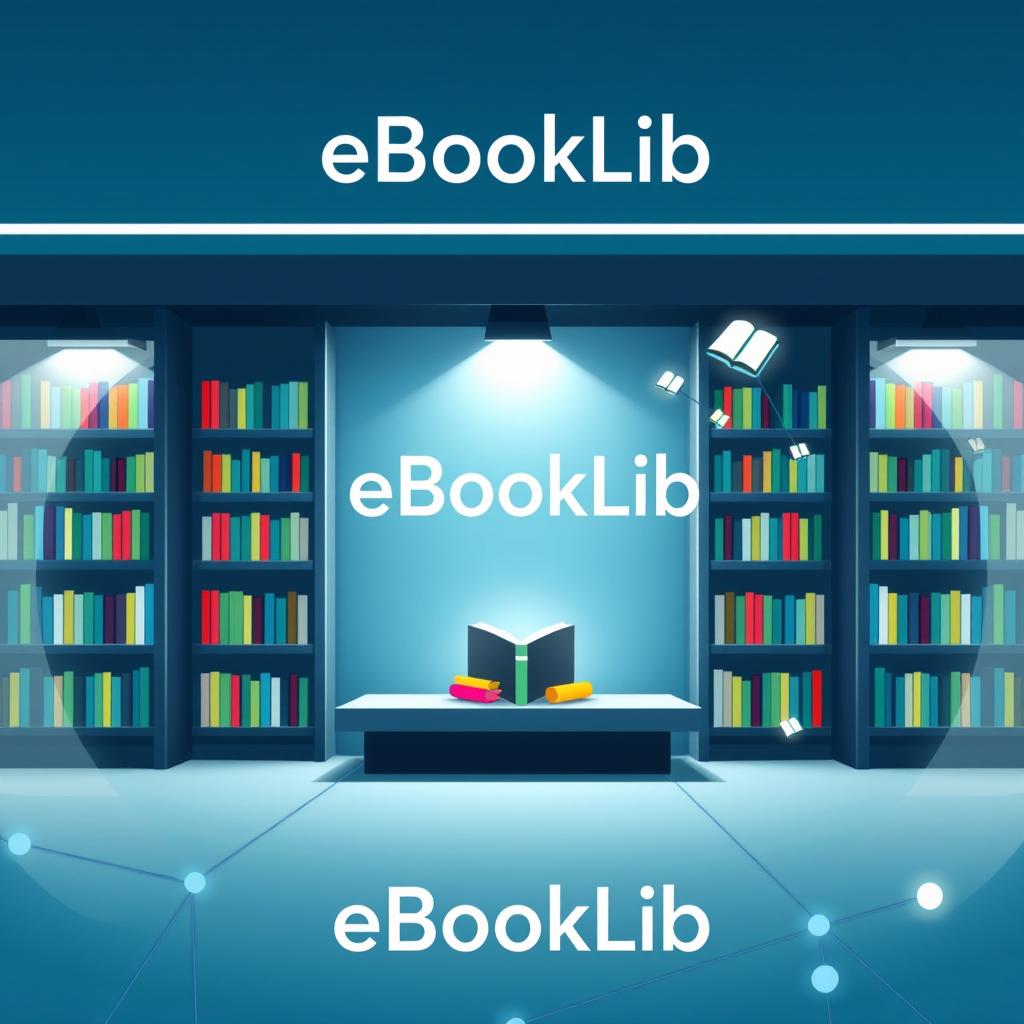 A visually striking and engaging background image for a Telegram channel named 'eBookLib'