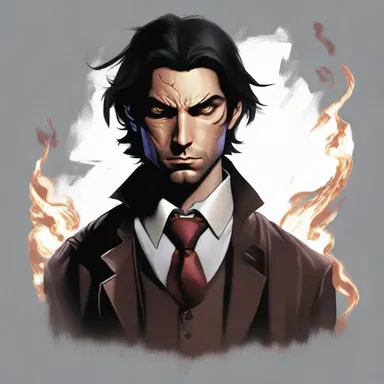 The protagonist possessed an animistic power that allowed him to manipulate the elements.