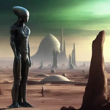 In the sci-fi movie, the advanced alien civilization followed an animistic belief system.