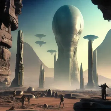 In the sci-fi movie, the advanced alien civilization followed an animistic belief system.