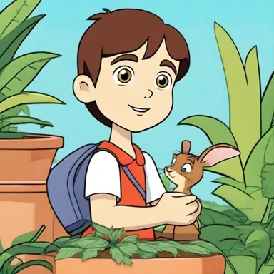 The animated series featured an animistic character with the ability to talk to plants and animals.