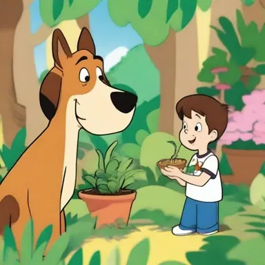 The animated series featured an animistic character with the ability to talk to plants and animals.