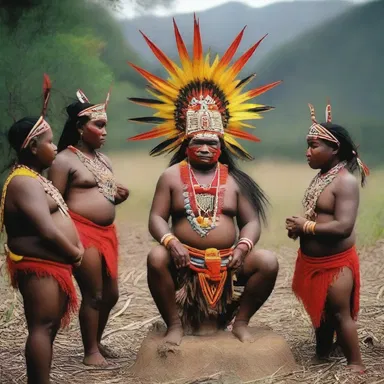 The indigenous tribe worships a deity that represents the animistic forces of nature.