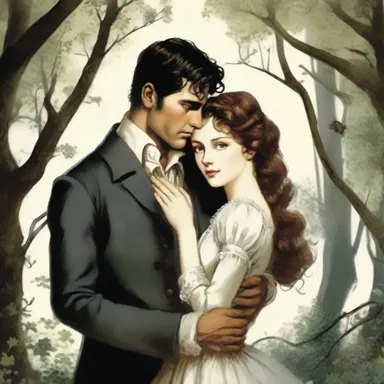 The romantic novel had a subplot involving an animistic spirit that protected the protagonist.