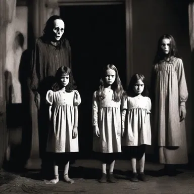 The horror movie portrayed an animistic curse that haunted the protagonist's family.