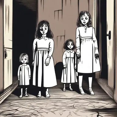 The horror movie portrayed an animistic curse that haunted the protagonist's family.