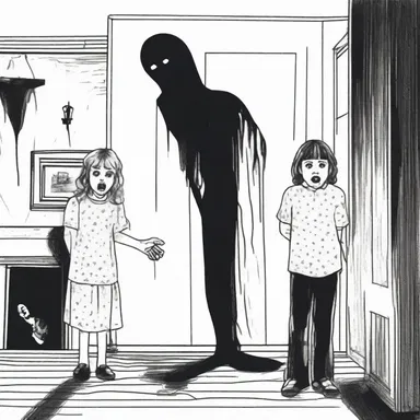 The horror movie portrayed an animistic curse that haunted the protagonist's family.