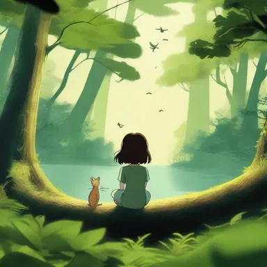 The film used animistic symbolism to convey the protagonist's deep connection with nature.